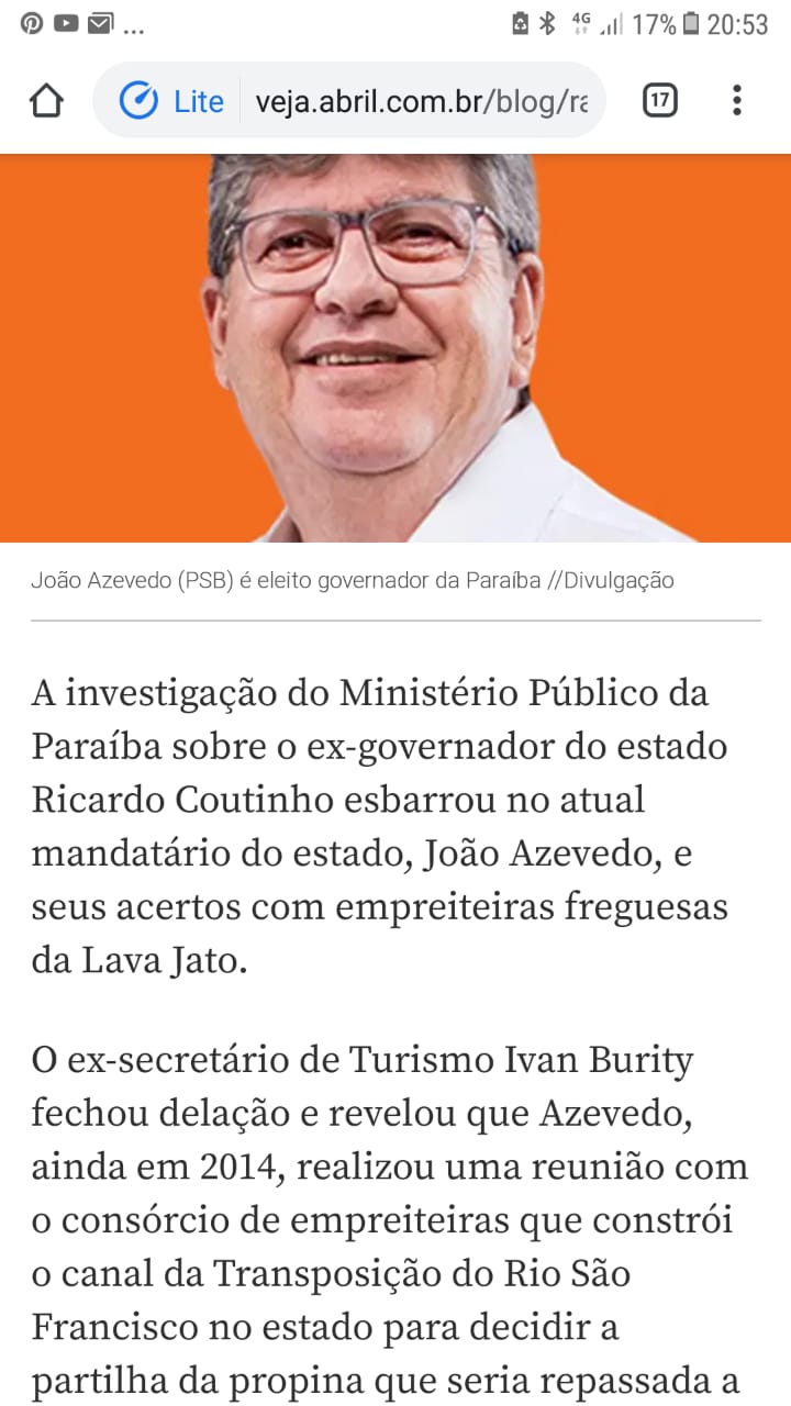 IMG 20200117 WA0280 - DEU NA VEJA : Azevedo acertou pessoalmente com construtoras e alinhou dinheiro da Transposição para campanhas do PSB