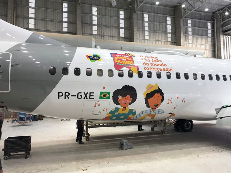 Gol apresenta avião decorado em homenagem ao Maior São João do Mundo – Tá  na Área